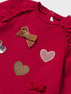 Mayoral baby girl heart print shirt