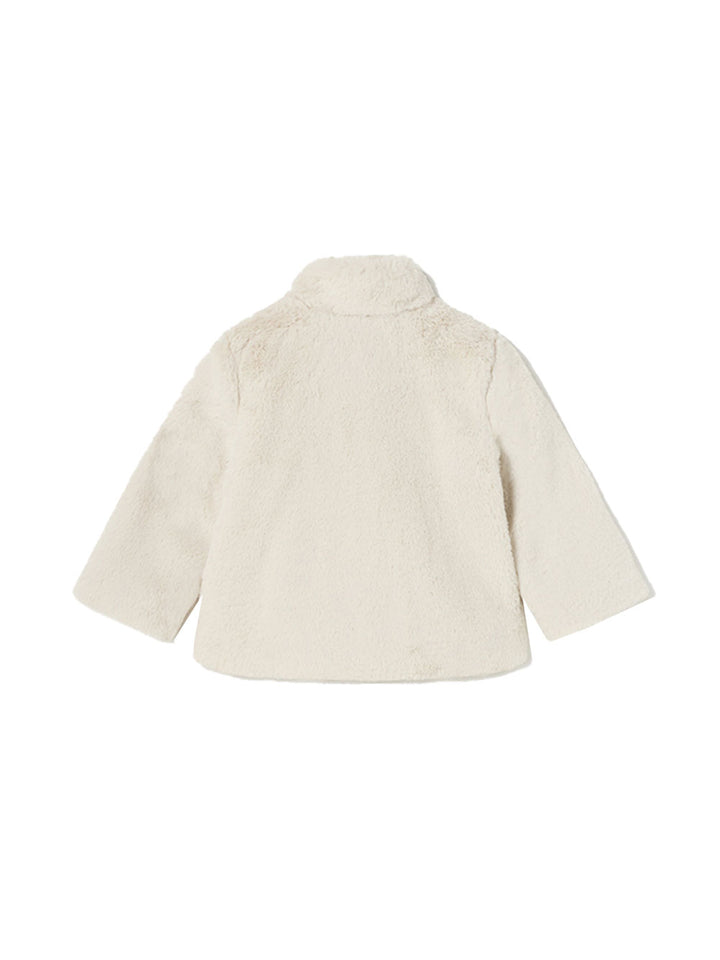Mayoral cappotto pelliccia bambina beige