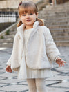 Mayoral cappotto pelliccia bambina beige