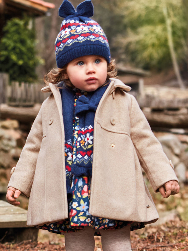 Mayoral cappotto panno bambina beige