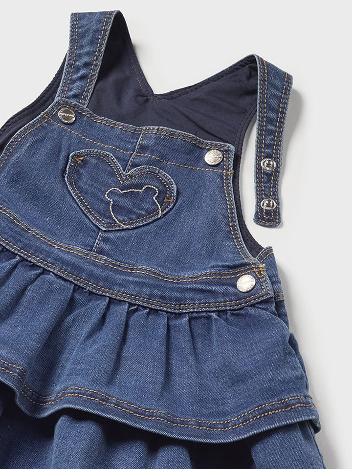 Mayoral salopette gonna bimba denim