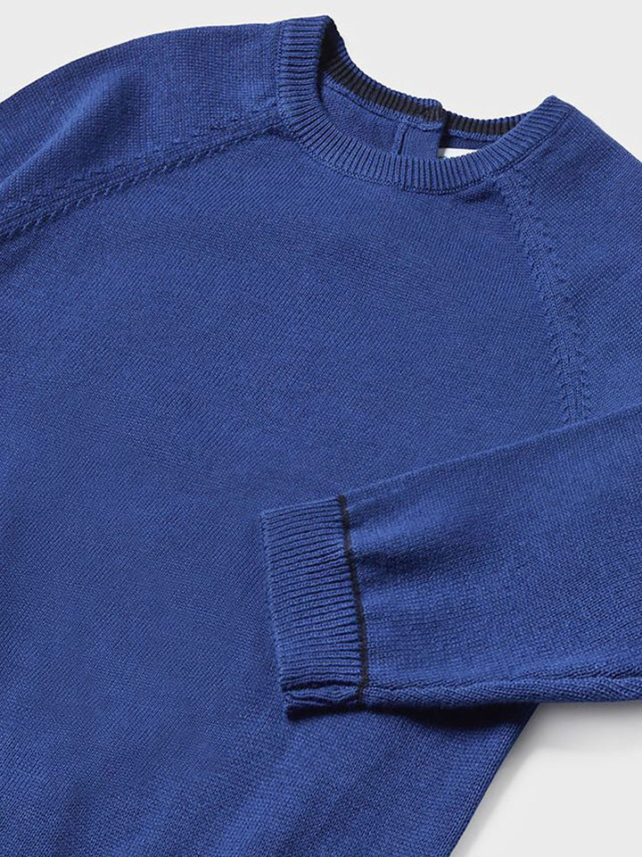 Mayoral pullover bambino blu cotone sostenibile
