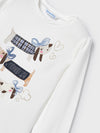 Mayoral t-shirt manica lunga bambina stampata