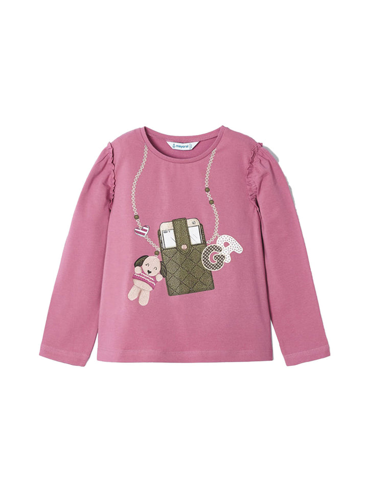 Mayoral maglietta stampata da bambina orchidea