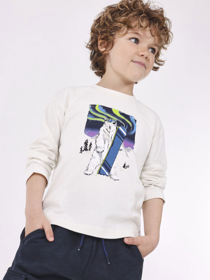 Mayoral t-shirt bambino orso snow