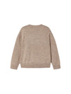 Mayoral beige crew neck sweater for girls