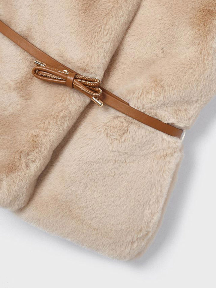 Mayoral gilet pelliccia bambina beige