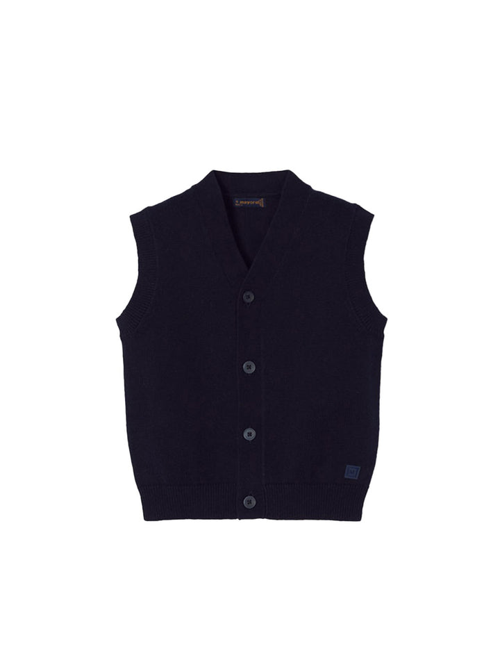 Mayoral gilet tricot bambino blu