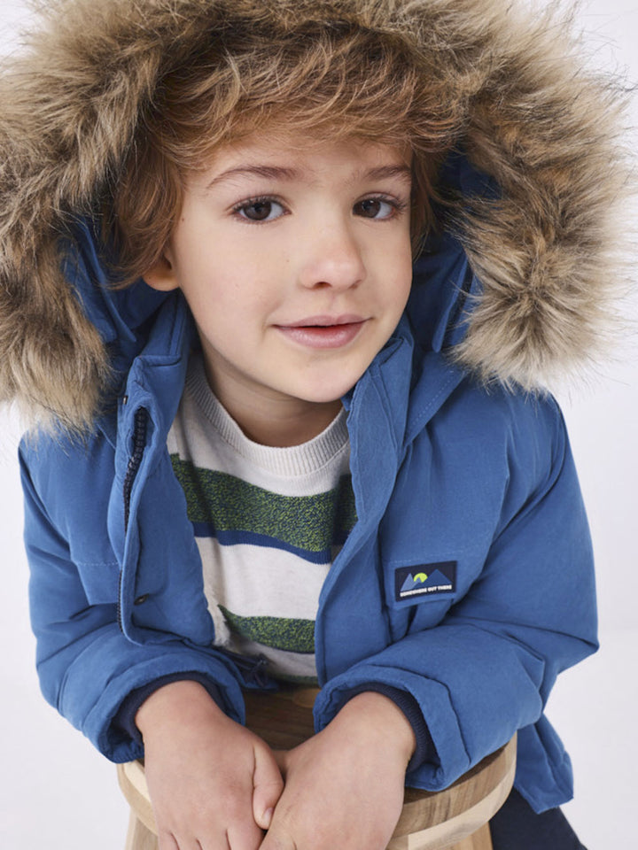 Mayoral parka bambino cappuccio pelliccia