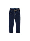 Mayoral jeans for girls high waist with belt