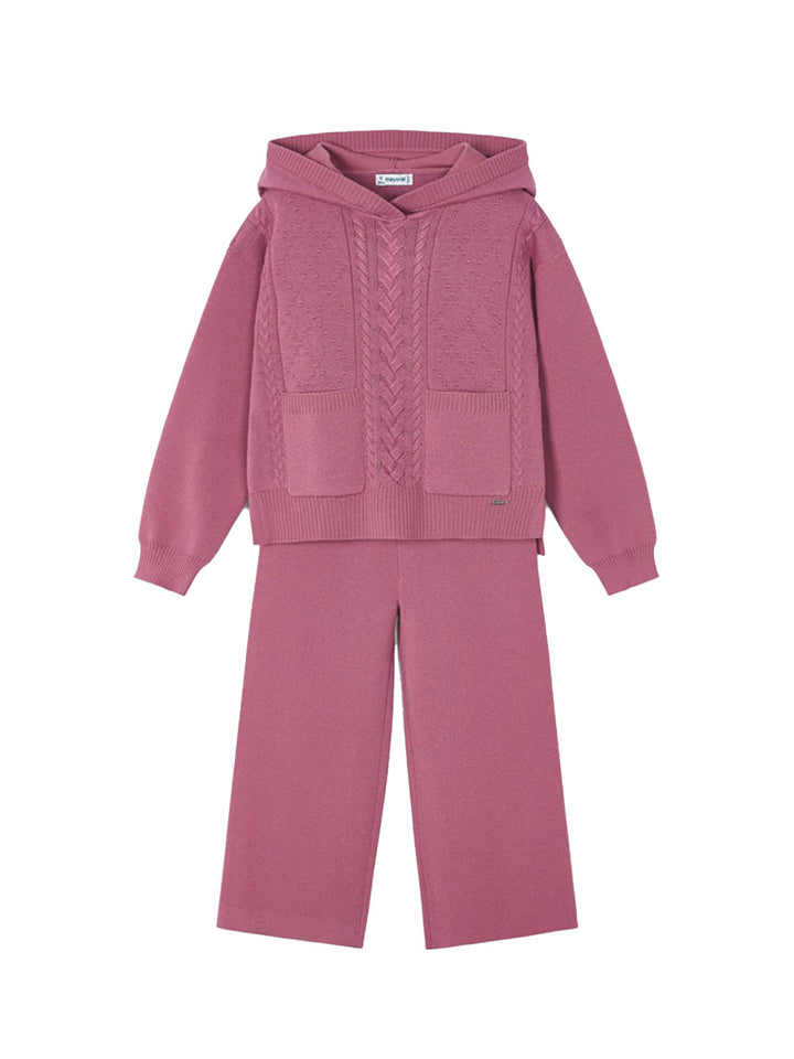 Mayoral completo bambina in tricot orchidea