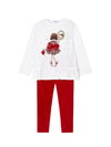 Mayoral completo leggings bambina in ciniglia