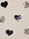 Mayoral completo leggings bambina cuori paillettes