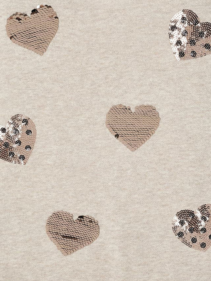 Mayoral completo leggings bambina cuori paillettes