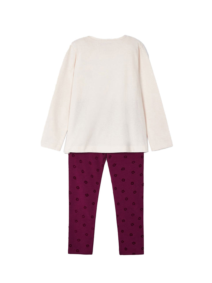 Mayoral completo leggings bambina floccato
