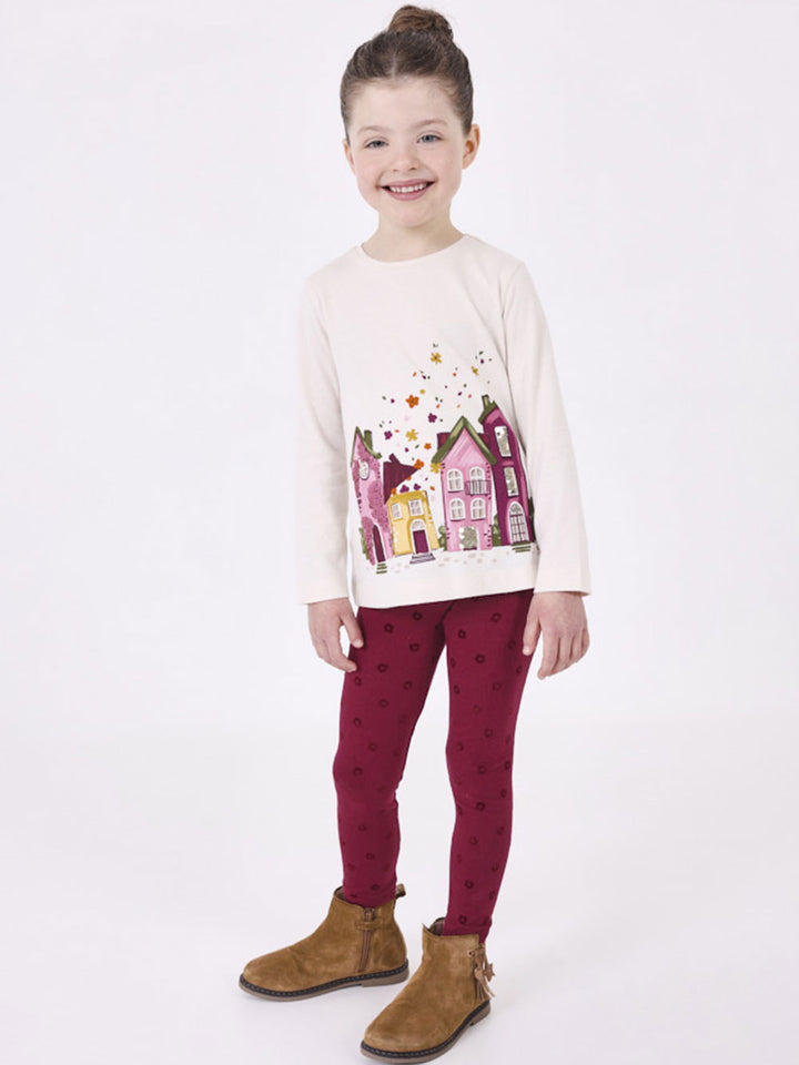 Mayoral completo leggings bambina floccato