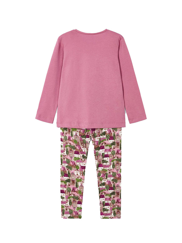 Mayoral completo leggings bambina stampa fiori
