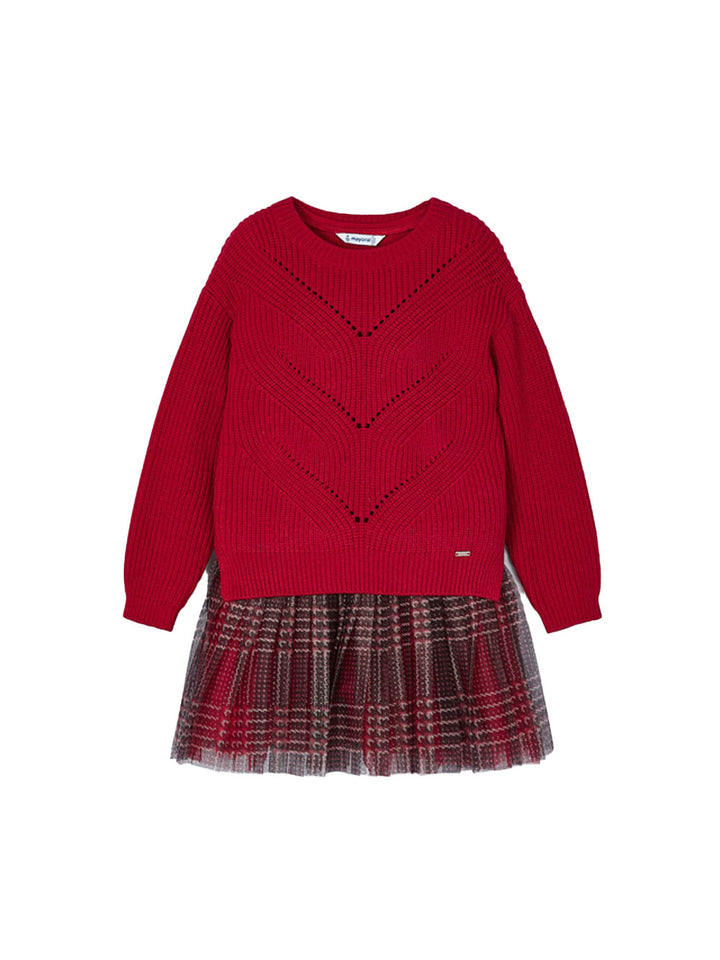 Mayoral vestito bambina tricot in tulle