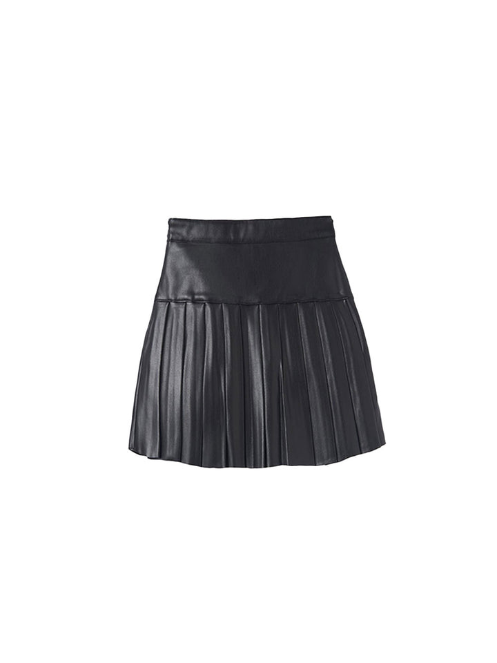 Mayoral gonna ragazza ecopelle nero