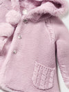Mayoral newborn cardigan newborn fur
