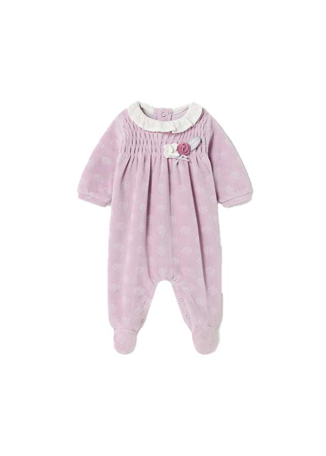 Mayoral newborn pagliaccetto ciniglia neonata applicazioni