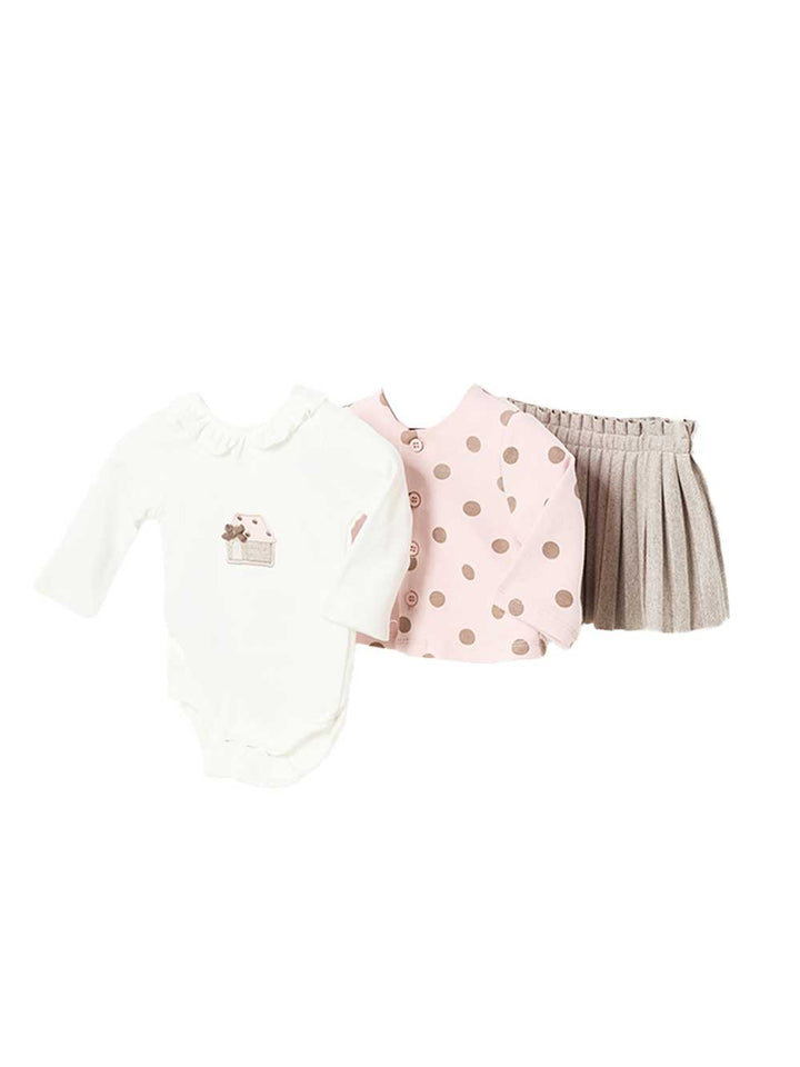 Mayoral newborn completo gonna plisse