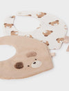 Mayoral newborn set of 2 baby bibs