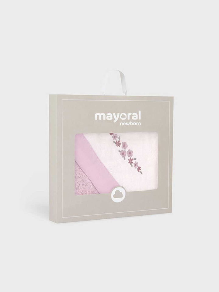 Mayoral newborn accappatoio triangolo fiore