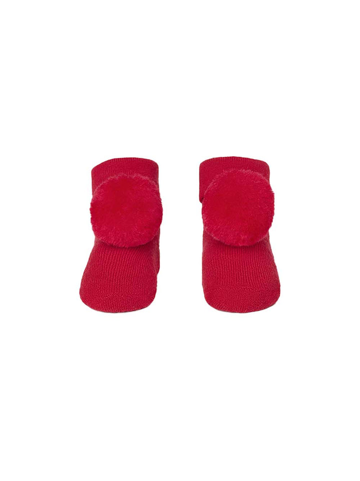 Mayoral newborn set calzini e fascia rosso