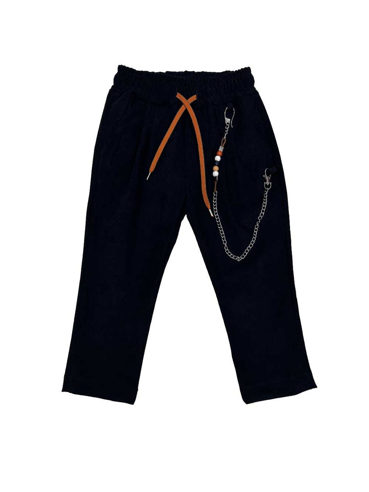 Never too blue carrot fit children's trousers