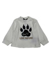 Never Too t-shirt bambino stampata bianco