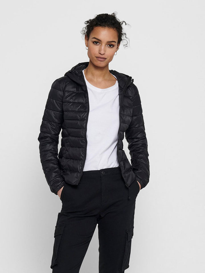 Onltahoe black down jacket 100 grams hood
