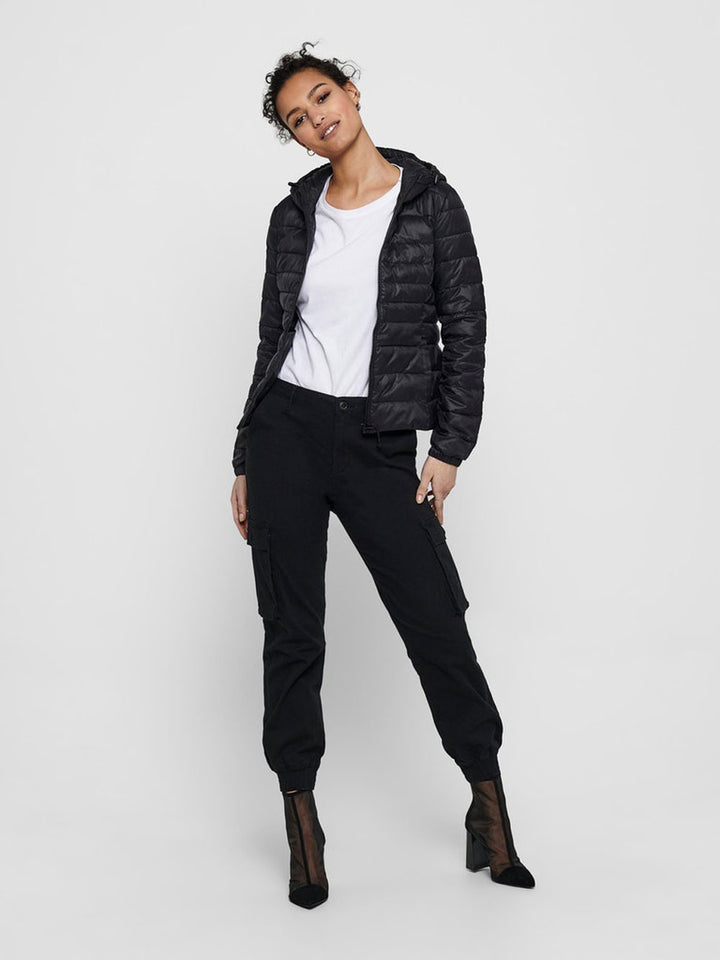 Onltahoe black down jacket 100 grams hood