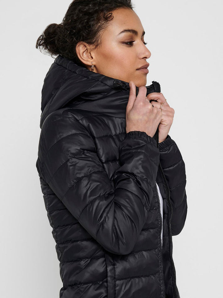 Onltahoe black down jacket 100 grams hood