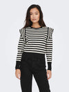 Onlkelci women's striped sweater