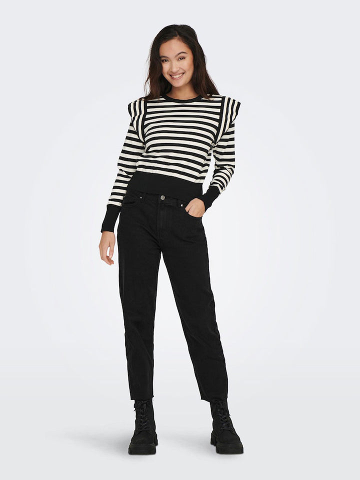 Onlkelci women's striped sweater