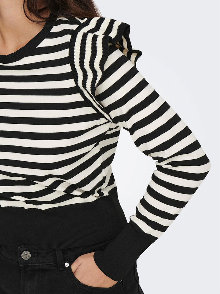 Onlkelci women's striped sweater