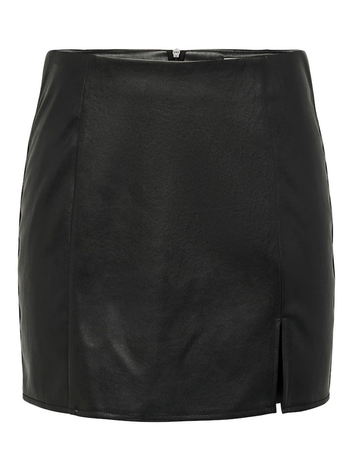 Only Leni gonna donna ecopelle nero