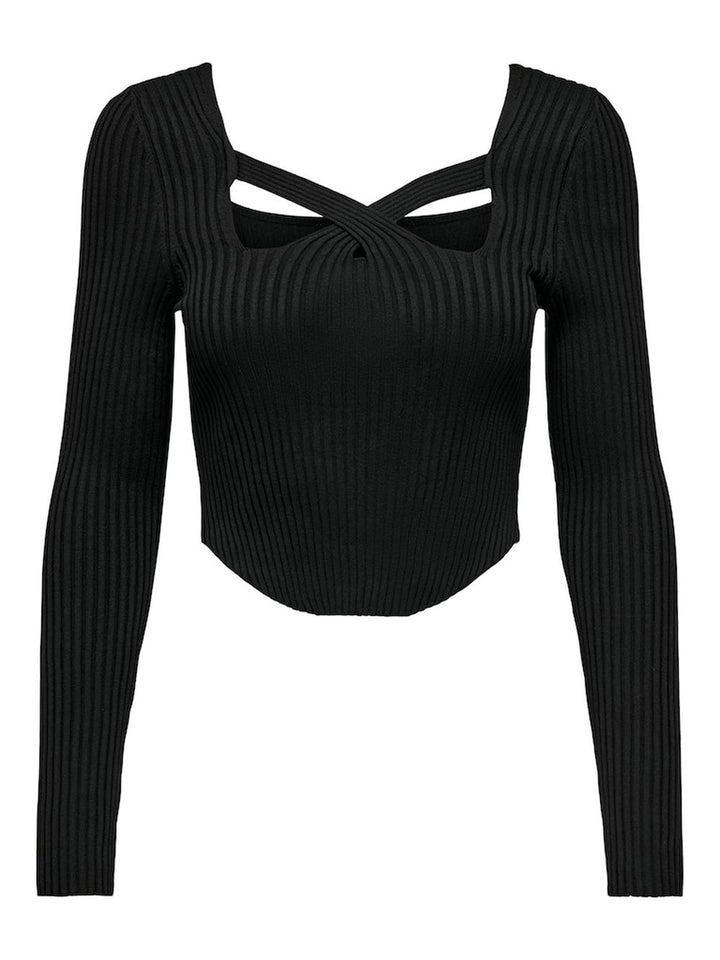 Onllisa women's pullover square neck black