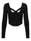 Onllisa women's pullover square neck black