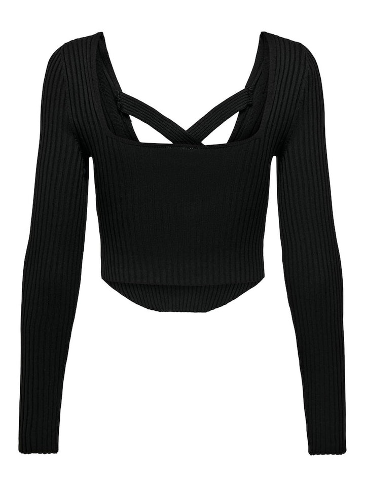 Onllisa women's pullover square neck black