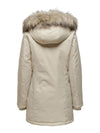 Only New Katy women's parka fur collar