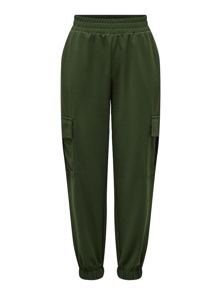 Only onlsania women's green cargo pants