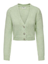 Only Johanna cardigan corto da donna verde
