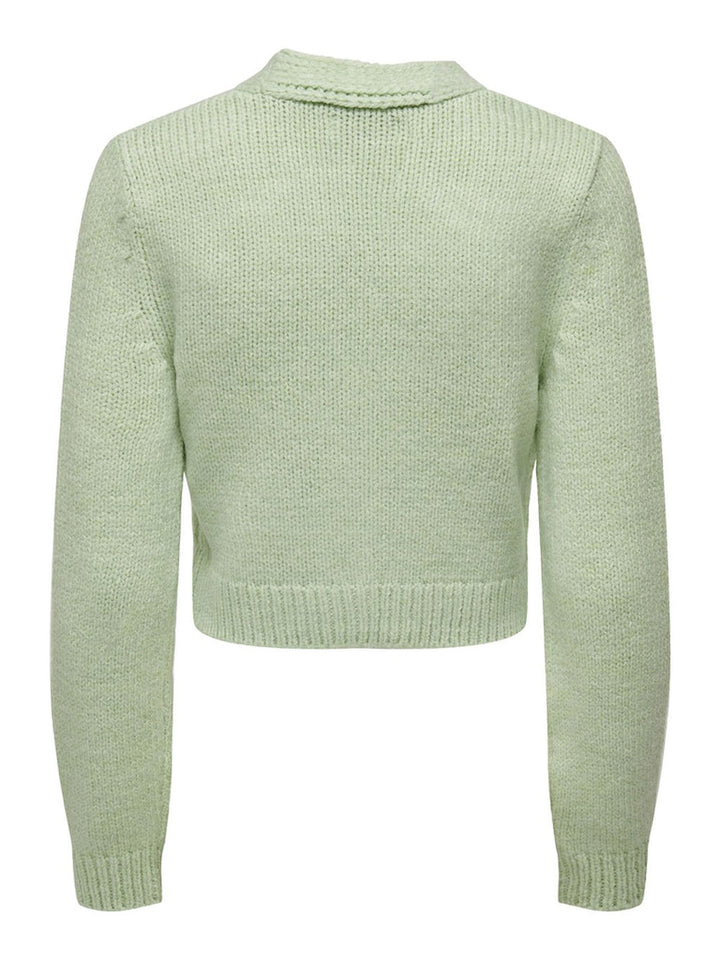 Only Johanna cardigan corto da donna verde