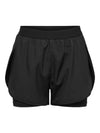 Onpgil women's black sports shorts