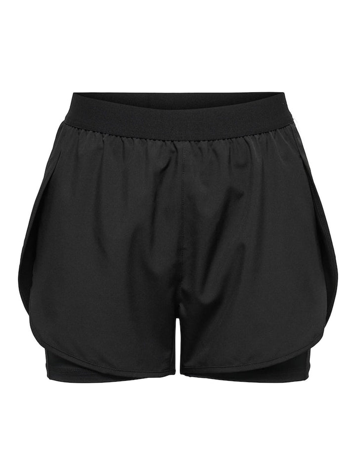 Onpgil women's black sports shorts