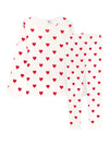 Petit Bateau girl's hearts pajamas