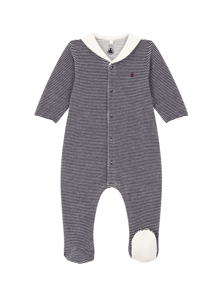 Petit Bateau striped footed romper