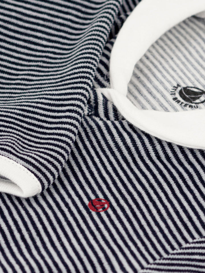 Petit Bateau striped footed romper